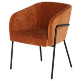 Estella Terra Cotta Fabric Dining Chair