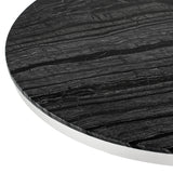 Aurora Black Wood Vein Stone Coffee Table