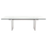 Aiden Glass Glass Dining Table