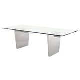 Aiden Glass Glass Dining Table