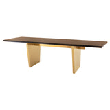 Aiden Seared Wood Dining Table