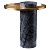 Pillar Gold Metal Side Table