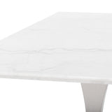 Toulouse White Stone Dining Table