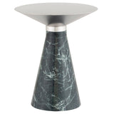 Iris Silver Metal Side Table