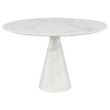 Claudio White Stone Dining Table