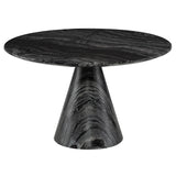 Claudio Black Wood Vein Stone Coffee Table