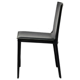 Palma Black Leather Dining Chair