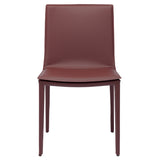 Palma Bordeaux Leather Dining Chair