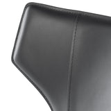Wayne Dark Grey Leather Dining Chair