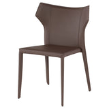 Wayne Mink Leather Dining Chair