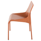 Delphine Ochre Leather Dining Chair