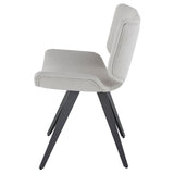 Astra Stone Grey Fabric Dining Chair