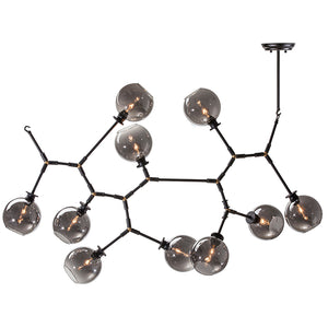 Atom 10 Grey Glass Pendant Lighting