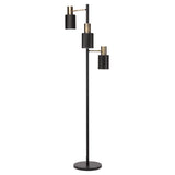 Lucca Black Metal Floor Lighting