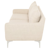 Anders Sand Fabric Triple Seat Sofa