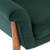 Charlize Emerald Green Fabric Occasional Chair