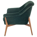 Charlize Emerald Green Fabric Occasional Chair