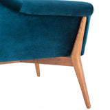 Charlize Midnight Blue Fabric Occasional Chair