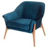 Charlize Midnight Blue Fabric Occasional Chair