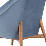 Charlize Dusty Blue Fabric Occasional Chair