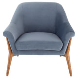 Charlize Dusty Blue Fabric Occasional Chair