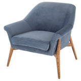 Charlize Dusty Blue Fabric Occasional Chair