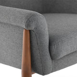 Charlize Shale Grey Fabric Occasional Chair