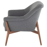 Charlize Shale Grey Fabric Occasional Chair