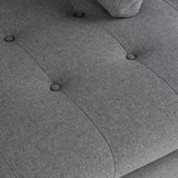 Janis Shale Grey Fabric Sectional Sofa