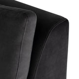 Janis Shadow Grey Fabric Seat Armless Sofa