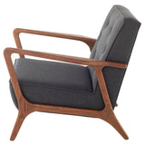 Eloise Storm Grey Fabric Occasional Chair