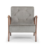 Eloise Smoke Grey Fabric Occasional Chair