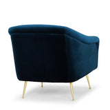 Lucie Midnight Blue Fabric Occasional Chair