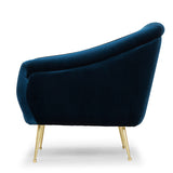 Lucie Midnight Blue Fabric Occasional Chair