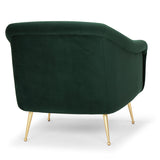 Lucie Emerald Green Fabric Occasional Chair