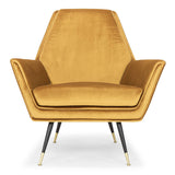 Vanessa Mustard Fabric Occasional Chair