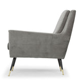 Vanessa Smoke Grey Fabric Occasional Chair
