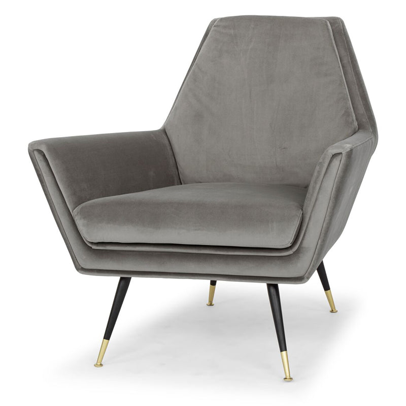 Vanessa Smoke Grey Fabric Occasional Chair