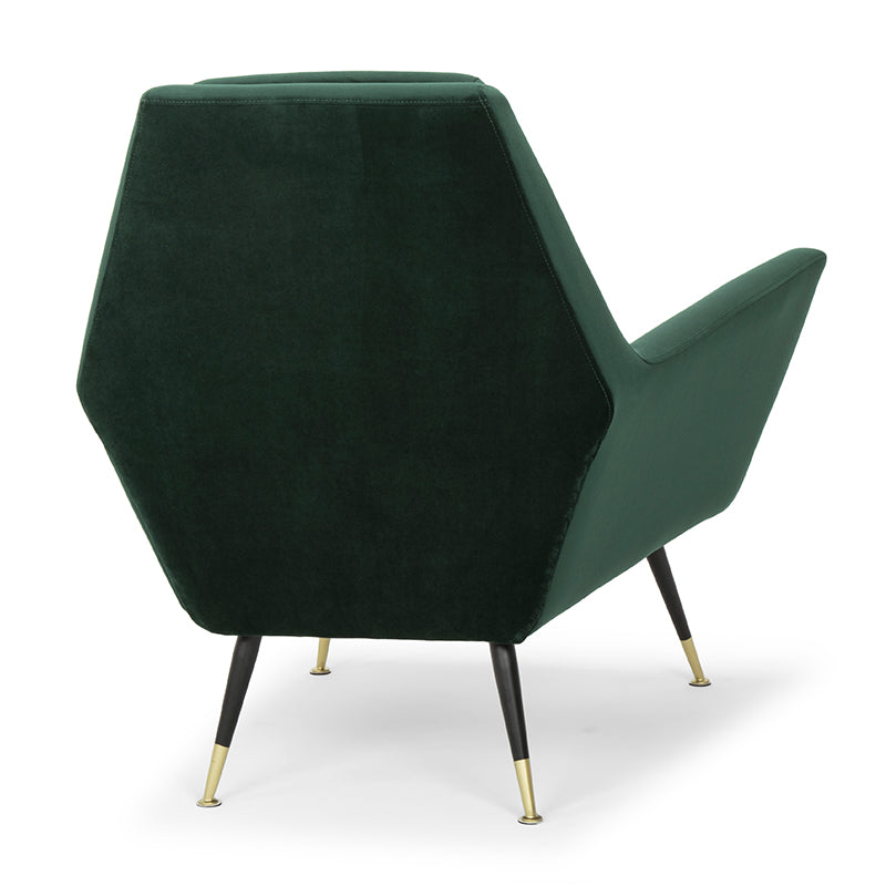 Vanessa Emerald Green Fabric Occasional Chair