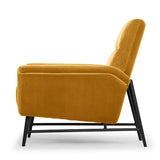 Mathise Mustard Fabric Occasional Chair
