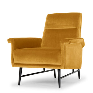 Mathise Mustard Fabric Occasional Chair