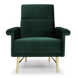 Mathise Emerald Green Fabric Occasional Chair