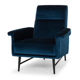 Mathise Midnight Blue Fabric Occasional Chair