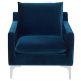 Anders Midnight Blue Fabric Single Seat Sofa