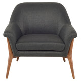 Charlize Storm Grey Fabric Occasional Chair