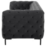 Tufty Shadow Grey Fabric Triple Seat Sofa