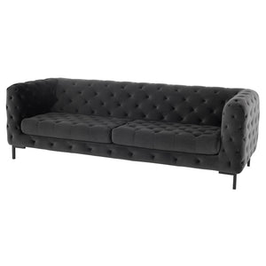 Tufty Shadow Grey Fabric Triple Seat Sofa