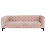 Tufty Blush Fabric Triple Seat Sofa