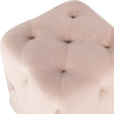 Tufty Blush Fabric Ottoman Sofa