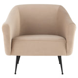 Lucie Nude Fabric Occasional Chair